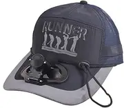 [Wukong Paradise] Summer Fan Hat with Fan Fishing Sun Visor Cap#J Blue