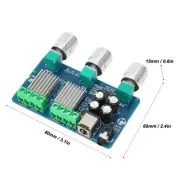 Digital Power Amplifier Board DC 12V 2.1 Channel Stereo Digital Subwoofer Po DSP