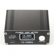 Digital SWR Power Meter 150W 1.6-50MHz USB Type-C High Accuracy Multiple Display Modes Built-in Lithium Battery