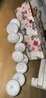KnobKnob Ceramic Door Knobs Cupboard Cabinet Pull Handle Flowers (Set of 10)