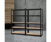 2X1.8M Garage Shelving Warehouse Rack Pallet Racking Storage Shelf Black