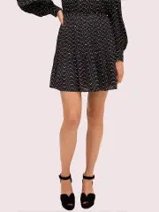 wavy dot skirt