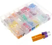 AIMALL 220PCS Assorted Mini Fuse Blade Fuses Set Auto Car Truck Assortment Kits ATM APM