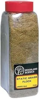 FL632 Static Grass Flock Harvest Gold 950ml Multi-Coloured