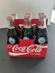 Six Pack Of Coca Cola Coke Bottle Lewiston Maine Bicentennial 1795 - 1995