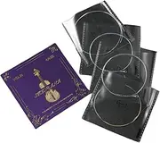 Violin Strings 4/4 Full Set, 4/4 Violin Strings Replacement,Long-Lasting Durability & Rich Tone - Handcrafted with Premium Materials- For All Levels (4/4 Size)