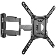 Brateck LPA50-443AL 23-55" Full Motion TV Wall Mount - Tilt +5 -15 , Swivel +90 -90 - Built-in level adjustment - Integrated cable management - Profile 49-615mm - Max VESA 400x400mm [LPA50-443AL]