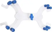 Aluminum Double Clamp with Grips Adjustable Buret Holder for Secure Lab Use Heavy Duty Cast Design Random Style for Laboratory Applications