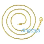 18K Yellow Gold Filled Tarnish/Nickel-Free 2 mm 22" Italian Snake Chain Necklace