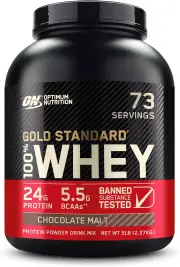 Optimum Nutrition Gold Standard 100% Whey Chocolate Malt 2.27kg | 2.27kg / Chocolate Malt