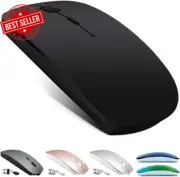 Rechargeable Bluetooth 5.2 Mouse for MacBook Air/Pro iPad Laptop Wireless Black