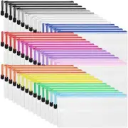 LABUK 42pcs Small Zipper Pouch, 9.5x4.3 Inches Mesh Zipper Pouches, 12 Colors...