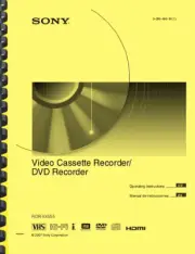 Sony RDR-VX555 DVD & VCR Recorder Owner's User Manual