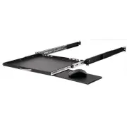 Stalflex RSR19-1U-350B-KM 19" Pull-out shelf for keyboard and mouse, 350mm, Blac