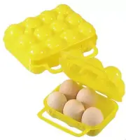 6 Egg Holder Plastic Storage Case Container Camping Picnic Hiking Caravan 4WD