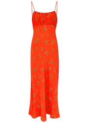 Kitri Velma Floral-print Maxi Dress - Red - 12 (UK12 / M) 12 (UK12 / M)