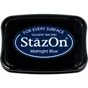 Tsukineko StazOn Solvent ink pad : Midnight Blue (SZ-62)