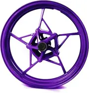 Purple Front Wheel Rim Compatible with Kawasaki Z650 Ninja 650 2017-2024, Z900 ABS include 2017-2024, Z900 SE 2022-2023, Bearing included, Motorcycle Replacement Accessories Parts