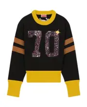 Kenzo Sequin-Embellished Crewneck Jumper Black