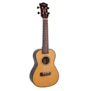 Tiki '22 Series' Spruce Solid Top Concert Ukulele with Hard Case (Natural Gloss)