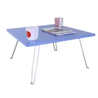 在飛比找PChome商店街優惠-中桌面60*60[美耐皿板面]折疊桌(藍紫色)-TB6060