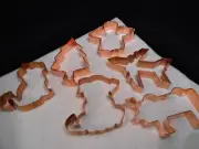 large heavy Copper Cookie Cutters airplane cat dog train tree