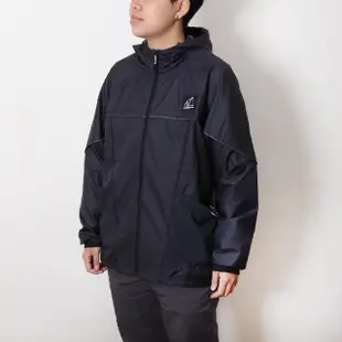 【NEW BALANCE】外套 Logo Windbreaker JKT 女款 紐巴倫 防風 風衣外套 連帽 收納 黑 白(WJ11590BK)