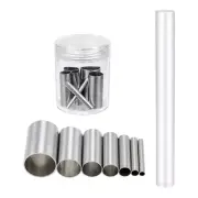 8 Pcs Round Hole Clay Cutters with Roller Circle Puncher Sculpting Tools