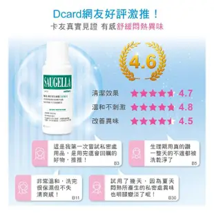 【SAUGELLA 賽吉兒】經典潔淨組_日用250ml+加強250ml(私密處清潔保養)