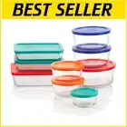 Durable Mixed Sized Glass Food Storage Set - Perfect for Meal Prep & Freshness