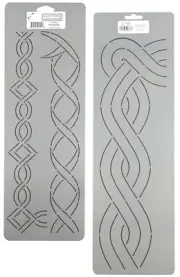 Quilting Stencils Chain Rope Cable Border Corner Quilt Patterns Plastic Template