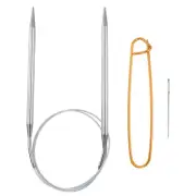 32" Circular Knitting Needles US 10/6.0mm Needles 5.51" Stainless Steel