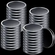 39 mm Silver Dollar Case Round Coin Capsules Silver Bar Capsule Holders Silver Dollar Coin Holder Clear Silver Dollar Coin Holder for 1 oz Silver and Copper Rounds (40)