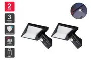 Slimline Solar Sensor Lights - 2 Pack
