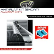 Aussie Traveller Anti Flap Kit Short Roll Out Caravan Awning BONUS Wheel Chocks