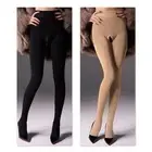Sleek Women's Warm Velvety Pantyhose with Practical Open Crotch Design