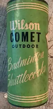 Vintage Unopened Wilson Comet Outdoor Badminton Shuttlecocks
