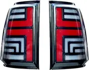 Car Styling Taillight Tail Light，Compatible With Mitsubishi Pajero Montero V93 V97 2006-2020 LED Rear Lamp DRL Brake Signal Reverse(Model A)