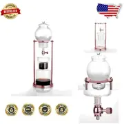 Stylish Manual Cold Brew Coffee Maker with Heat-Resistant Glass - 1000 ml