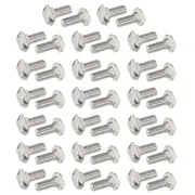 40Pcs M5x10mm Thread T-Slot Bolts Drop-in Hammer Head for 20 Series, Silver