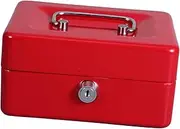 Mini Safe Box Key Lock Outdoor Cash Storage Small Money Safe for and Girls