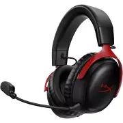 HyperX Cloud III wireless gaming headset, 77Z46AA, Spatial Audio, Black/Red