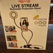 New Primo Brand Live Stream Multimedia Production Stand Selfie Light With Clamp