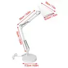 Swing Arm Desk Lamp 10 Brightness Modes Eye Caring USB LED Adjustable Foldab CHW