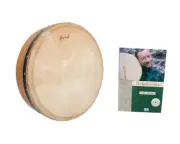 14" Bodhran Drum T-bar Mulberry Irish Tunable Drum + Book/DVD