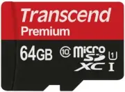 64GB MEMORY CARD TRANSCEND HIGH SPEED MICROSD CLASS 10 MICROSDXC for CELL PHONES
