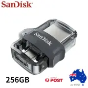 SanDisk OTG USB Flash Drive 256GB USB 3.0 Dual Drives For PC Android