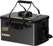 Live Bait Container - Fishing Bait Bucket Handle Storage, Leakproof Portable Pail | Aerated Tackle Organizer, 22L Storage Organizer Container for River Lake Angler Fishing Gear Outdoor Use