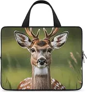 Laptop Case Sleeve Shockproof Computer Carrying Bag Cute Deer Laptop Bag Tote Lightweight Notebook Case Cover Traveling Briefcase Handle Bags for Travel Business 13inch, Cute Deer, 13inch