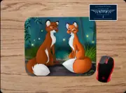 TOD & VIXEY FOX & THE HOUND DISNEY INSPIRED CUSTOM PC MOUSE PAD DESK MAT GIFT